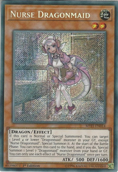 Nurse Dragonmaid [MYFI-EN014] Secret Rare | Good Games Morley