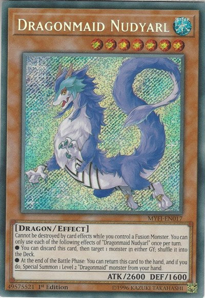 Dragonmaid Nudyarl [MYFI-EN017] Secret Rare | Good Games Morley