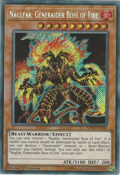 Naglfar, Generaider Boss of Fire [MYFI-EN030] Secret Rare | Good Games Morley