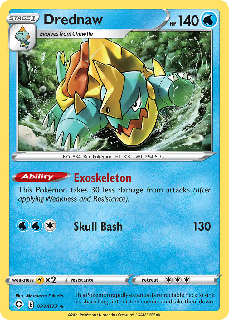 Drednaw (027/072) [Sword & Shield: Shining Fates] | Good Games Morley