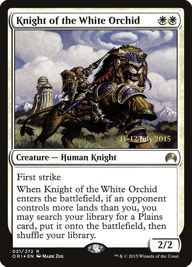 Knight of the White Orchid [Magic Origins Prerelease Promos] | Good Games Morley