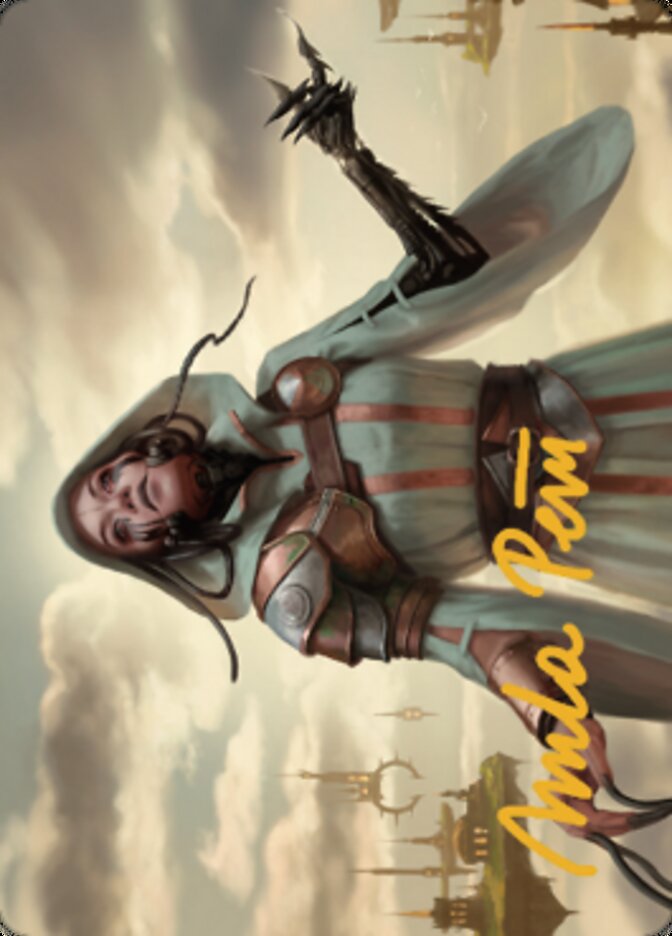 Phyrexian Missionary Art Card (Gold-Stamped Signature) [Dominaria United Art Series] | Good Games Morley