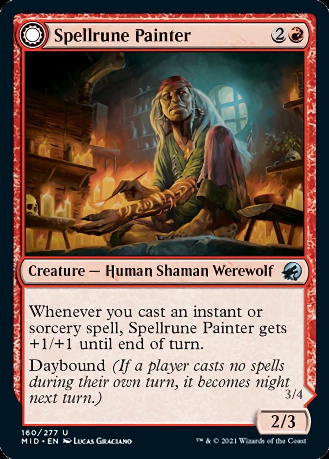 Spellrune Painter // Spellrune Howler [Innistrad: Midnight Hunt] | Good Games Morley
