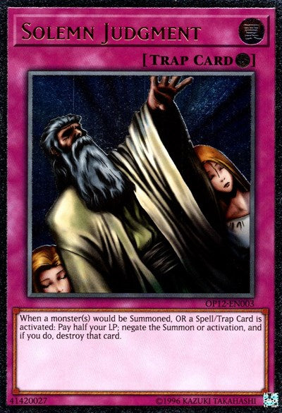 Solemn Judgment [OP12-EN003] Ultimate Rare | Good Games Morley