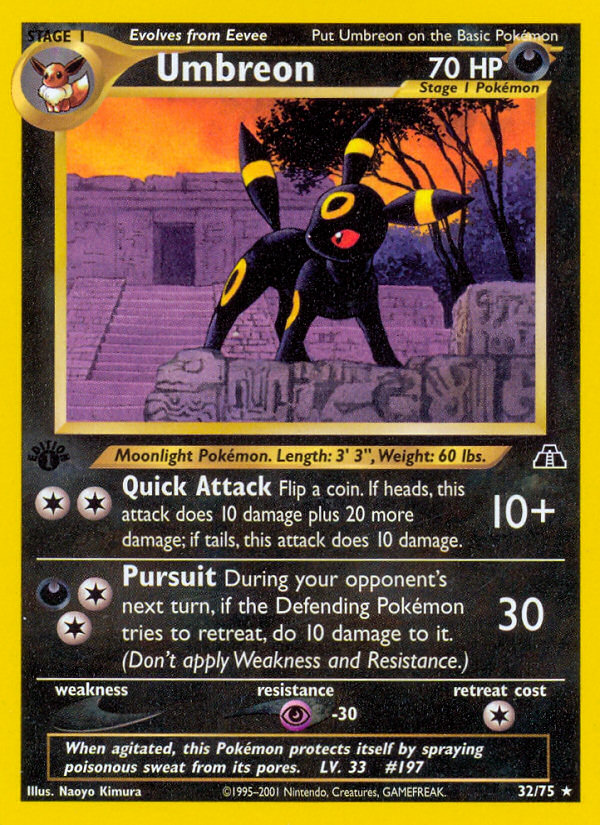 Umbreon (32/75) [Neo Discovery 1st Edition] | Good Games Morley