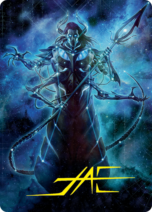 Heliod, the Warped Eclipse Art Card (Gold-Stamped Signature) [March of the Machine Art Series] | Good Games Morley