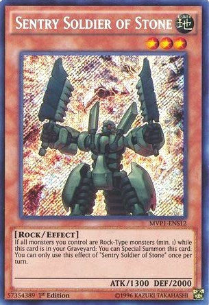 Sentry Soldier of Stone [MVP1-ENS12] Secret Rare | Good Games Morley
