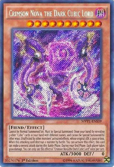 Crimson Nova the Dark Cubic Lord [MVP1-ENS39] Secret Rare | Good Games Morley