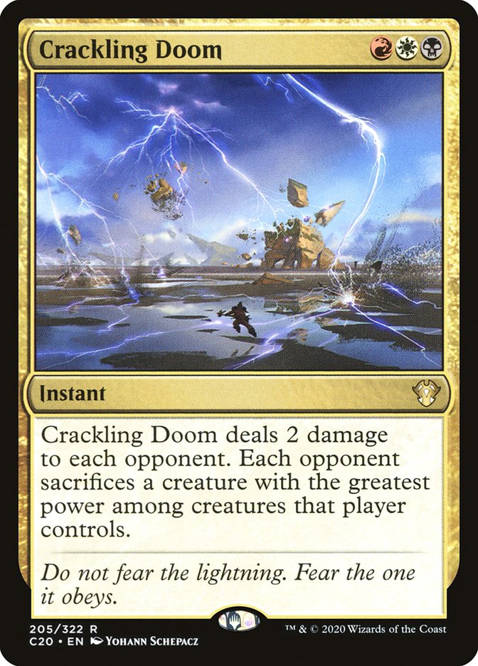 Crackling Doom [Commander 2020] | Good Games Morley