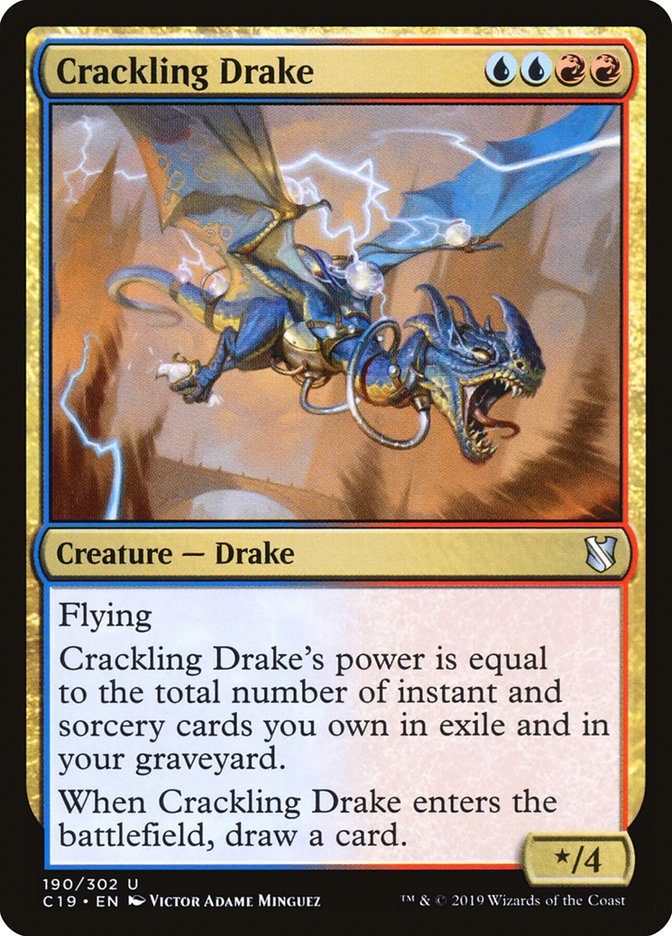 Crackling Drake [Commander 2019] | Good Games Morley