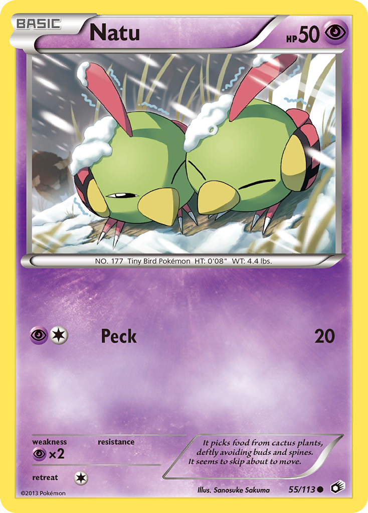 Natu (55/113) [Black & White: Legendary Treasures] | Good Games Morley