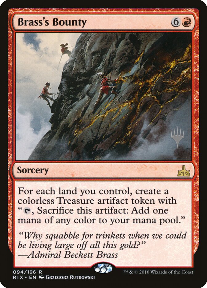 Brass's Bounty (Promo Pack) [Rivals of Ixalan Promos] | Good Games Morley
