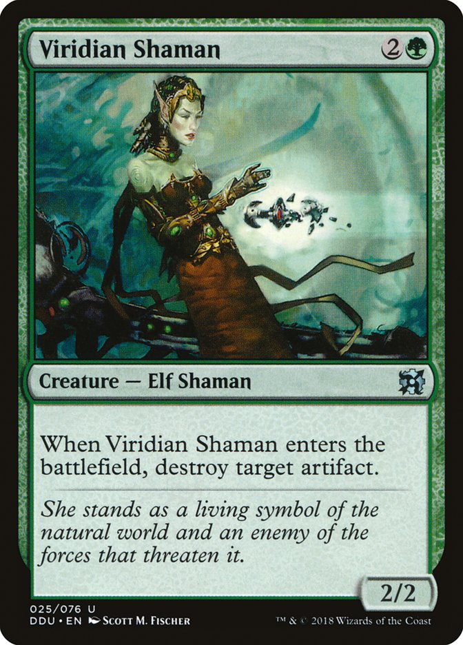 Viridian Shaman [Duel Decks: Elves vs. Inventors] | Good Games Morley