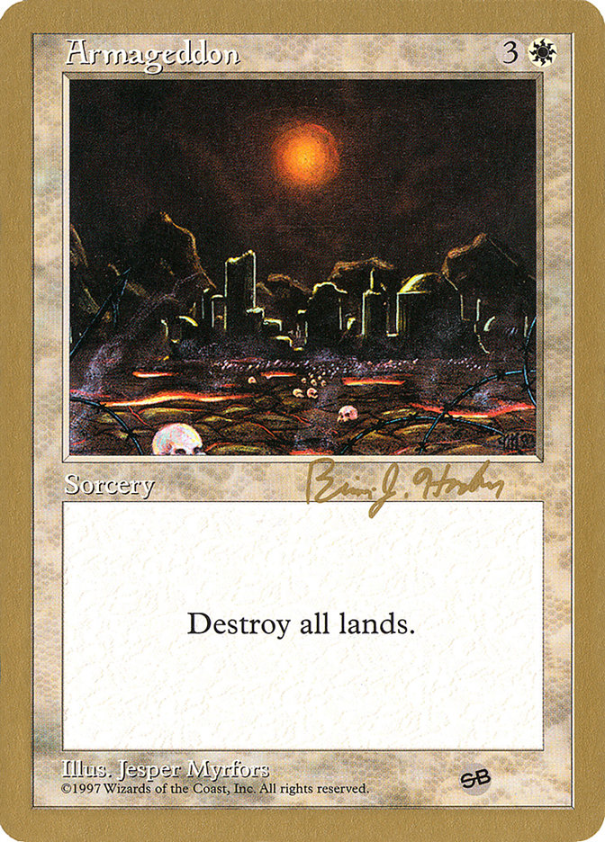 Armageddon (Brian Hacker) (SB) [World Championship Decks 1998] | Good Games Morley