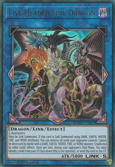 Five-Headed Link Dragon [DUOV-EN007] Ultra Rare | Good Games Morley