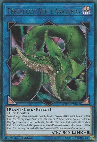 Predaplant Verte Anaconda [DUOV-EN021] Ultra Rare | Good Games Morley