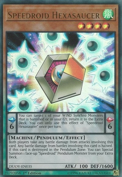 Speedroid Hexasaucer [DUOV-EN035] Ultra Rare | Good Games Morley