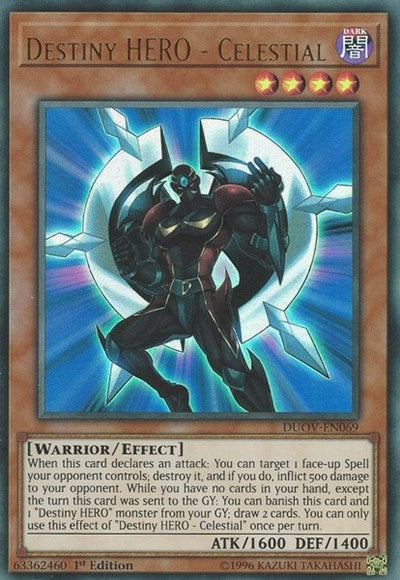 Destiny HERO - Celestial [DUOV-EN069] Ultra Rare | Good Games Morley