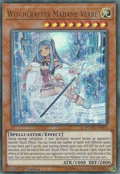 Witchcrafter Madame Verre [DUOV-EN073] Ultra Rare | Good Games Morley