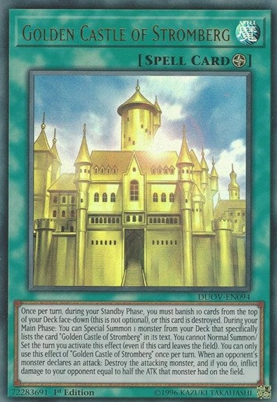 Golden Castle of Stromberg [DUOV-EN094] Ultra Rare | Good Games Morley