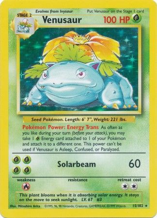 Venusaur (15/102) [Base Set Unlimited] | Good Games Morley