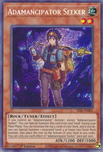 Adamancipator Seeker [SESL-EN001] Secret Rare | Good Games Morley