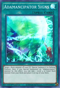 Adamancipator Signs [SESL-EN011] Super Rare | Good Games Morley