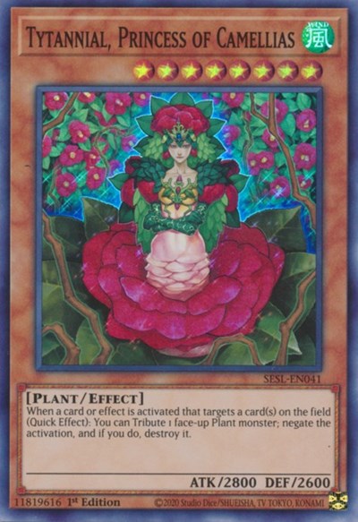 Tytannial, Princess of Camellias [SESL-EN041] Super Rare | Good Games Morley