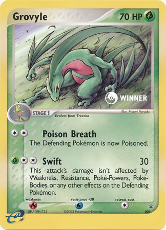 Grovyle (004) (Jumbo Card) [Nintendo: Black Star Promos] | Good Games Morley