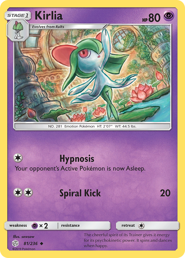 Kirlia (81/236) [Sun & Moon: Cosmic Eclipse] | Good Games Morley