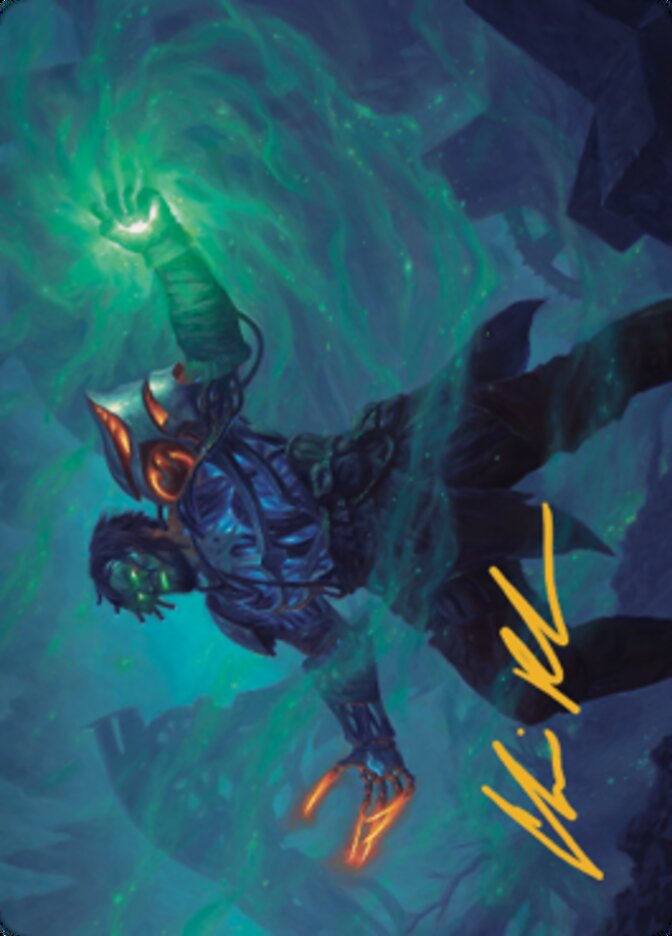 Mishra, Claimed by Gix Art Card (Gold-Stamped Signature) [The Brothers' War Art Series] | Good Games Morley