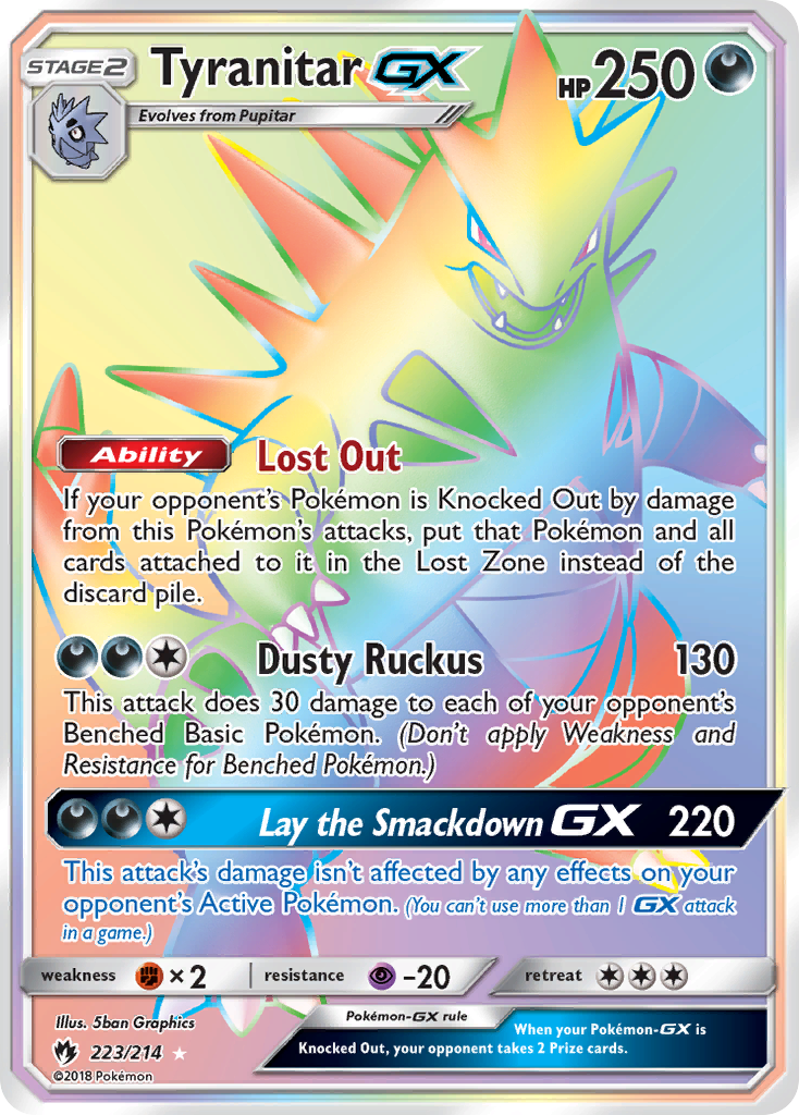 Tyranitar GX (223/214) [Sun & Moon: Lost Thunder] | Good Games Morley