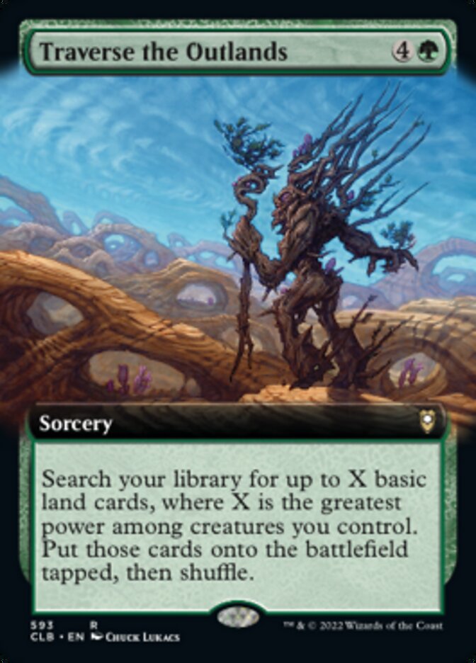 Traverse the Outlands (Extended Art) [Commander Legends: Battle for Baldur's Gate] | Good Games Morley