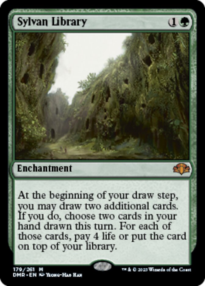 Sylvan Library [Dominaria Remastered] | Good Games Morley