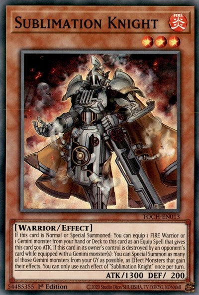 Sublimation Knight [TOCH-EN013] Super Rare | Good Games Morley
