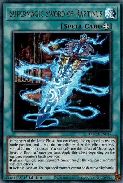 Supermagic Sword of Raptinus [TOCH-EN017] Ultra Rare | Good Games Morley