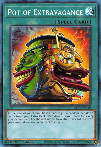 Pot of Extravagance (CR) [TOCH-EN059] Collector's Rare | Good Games Morley