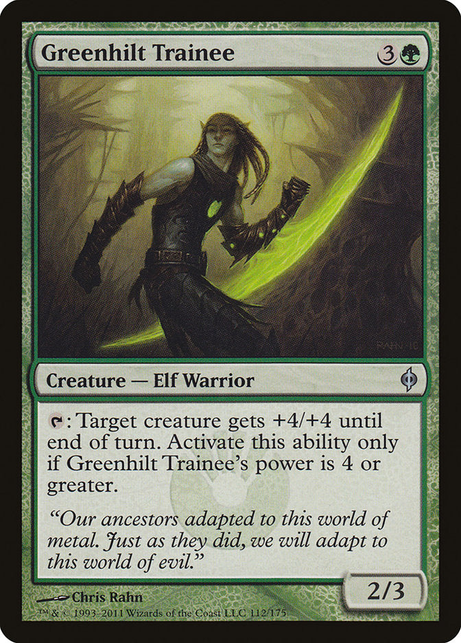 Greenhilt Trainee [New Phyrexia] | Good Games Morley