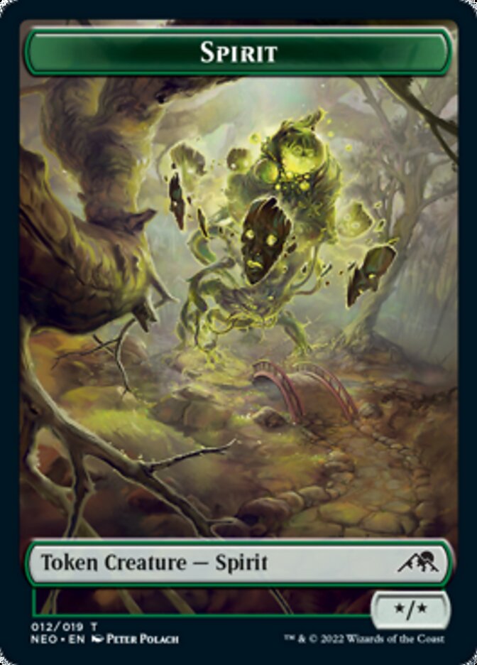 Spirit Token (012) [Kamigawa: Neon Dynasty Tokens] | Good Games Morley