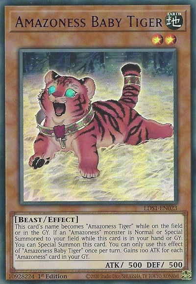 Amazoness Baby Tiger (Purple) [LDS1-EN023] Ultra Rare | Good Games Morley