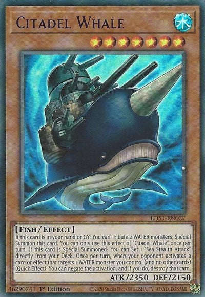 Citadel Whale (Purple) [LDS1-EN027] Ultra Rare | Good Games Morley