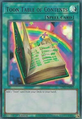 Toon Table of Contents (Blue) [LDS1-EN069] Ultra Rare | Good Games Morley