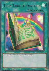 Toon Table of Contents (Blue) [LDS1-EN069] Ultra Rare | Good Games Morley