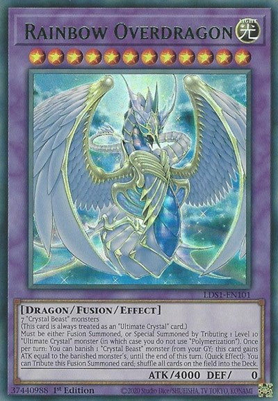 Rainbow Overdragon (Green) [LDS1-EN101] Ultra Rare | Good Games Morley