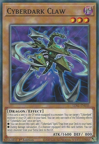 Cyberdark Claw [LDS1-EN035] Common | Good Games Morley