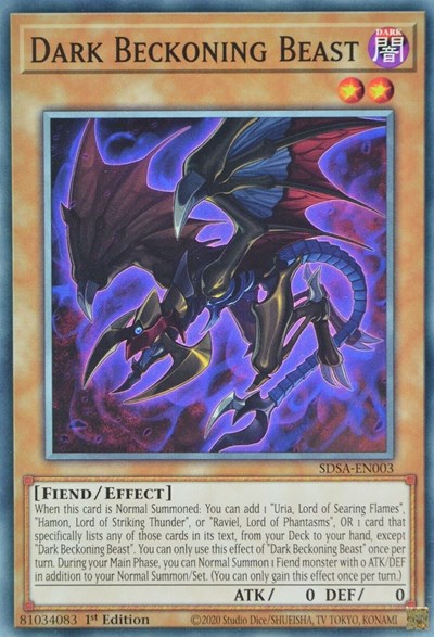 Dark Beckoning Beast [SDSA-EN003] Common | Good Games Morley