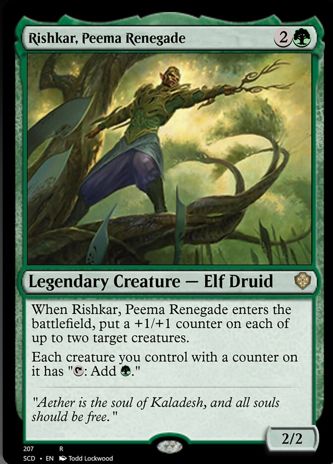 Rishkar, Peema Renegade [Starter Commander Decks] | Good Games Morley