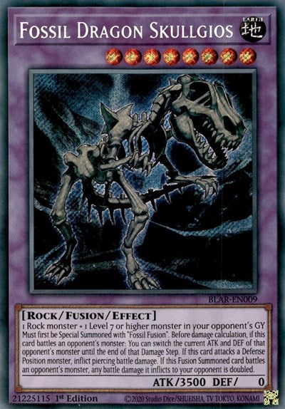 Fossil Dragon Skullgios [BLAR-EN009] Secret Rare | Good Games Morley