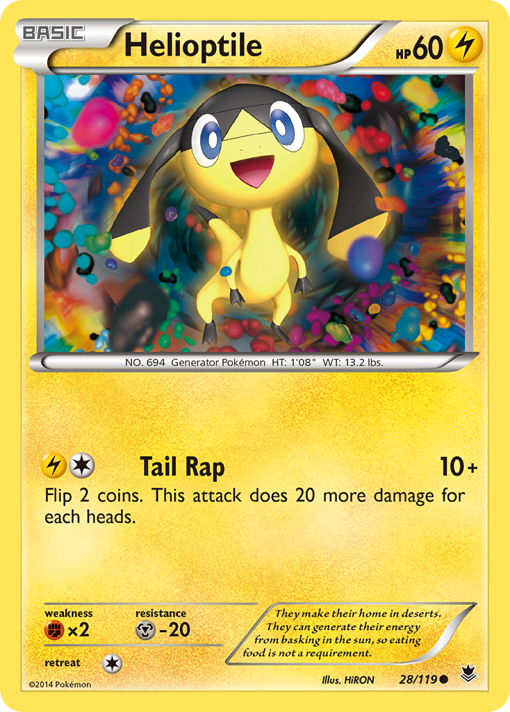 Helioptile (28/119) [XY: Phantom Forces] | Good Games Morley