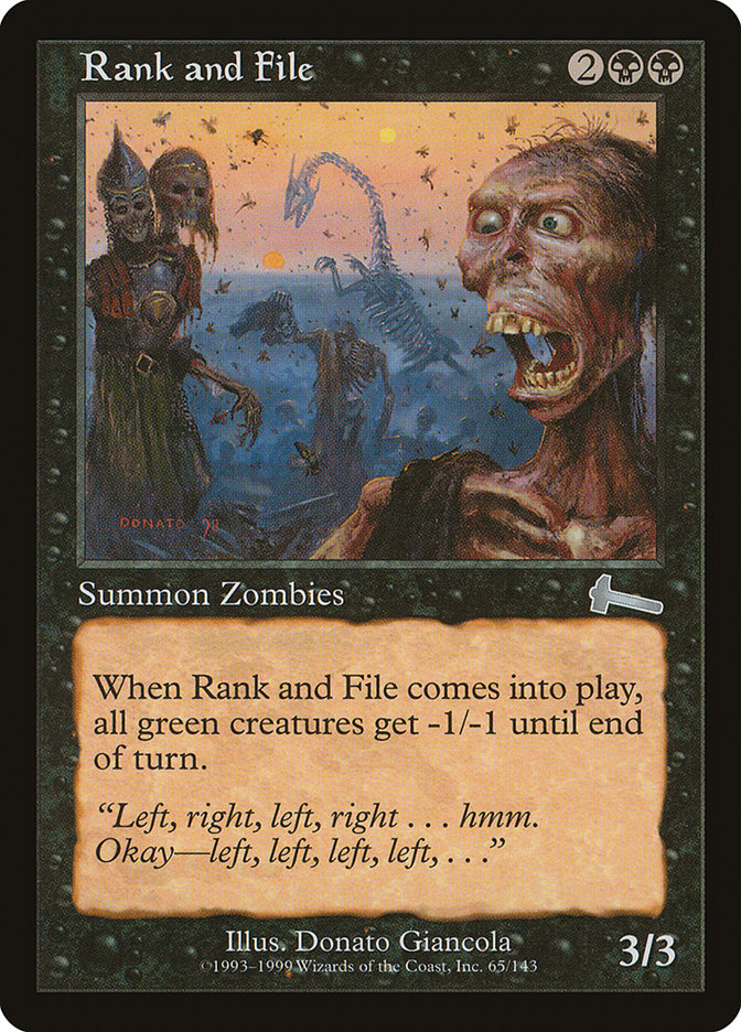 Rank and File [Urza's Legacy] | Good Games Morley